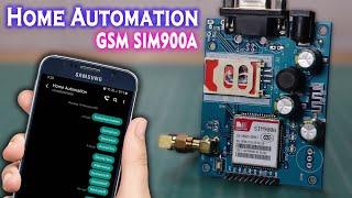 GSM SIM900A Home Automation System