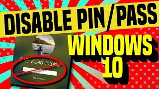 How to Disable Windows 10 Pin | Remove Windows Hello Pin and Password