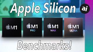 Apple Silicon Comparison! M1 ULTRA VS M1 VS M1 Pro VS M1 Max! Benchmarks!