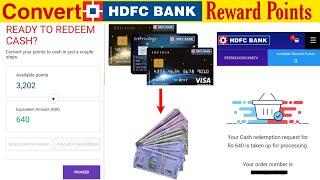 How to convert hdfc bank credit card reward point into cash @techytornado #rewards