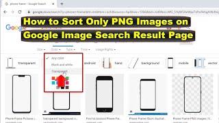 How to Search Only Transparent PNG Images with Google Image Search