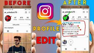 instagram profile edit || instagram profile edit bio Details 2022