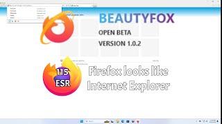 BeautyFox - making Firefox look like Internet Explorer