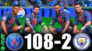 FC 25 | RONALDO, MESSI, MBAPPE, NEYMAR, ALLSTARS | PSG 108-2 MANCHESTER CITY | UCL FINAL | PS5 4K