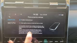 Enable full screen Apple CarPlay Android Auto on 2021 2022 Hyundai Tucson