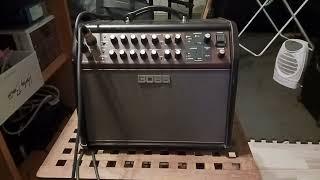 Quest for nice acoustic amplified tone. Boss Acoustic live singer is amazing! #mehappy