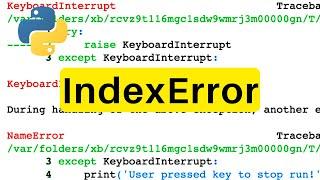 IndexError | Python | Tutorial