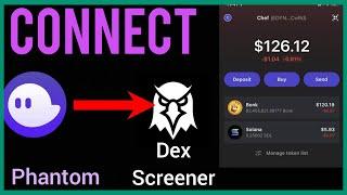 How to connect Phantom wallet to Dexscreener