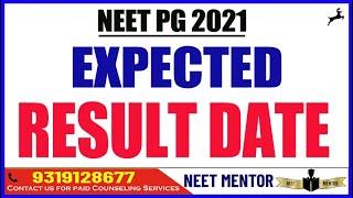 NEET PG 2021   EXPECTED RESULT DATE l LATEST UPDATE l LATEST NEWS