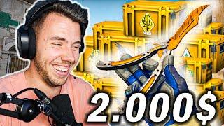 BUTTERFLY KNIFE TIGER TOOTH UNBOXING! - KINYITOTTUNK 50-50 LÁDÁT!