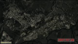 Russia, Angarsk, the highest frequency timelapse from space (1984..2020)