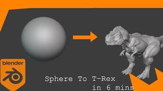 3d Modeling a Dinosaur Using Blender 2.9. Sculpting With Blender