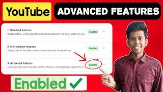 youtube advanced features disabled problem / pending youtube advanced features