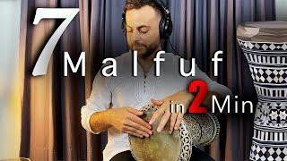 7 DARBUKA PATTERNS in 2 minutes‼️ | MALFUF