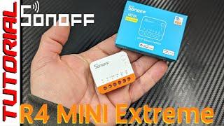 New Sonoff Mini R4 Extreme TUTORIAL installation pushbutton relay devators switch