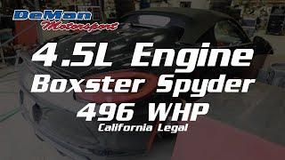 4.5L Boxster Spyder on the dyno at DeMan Motorsport