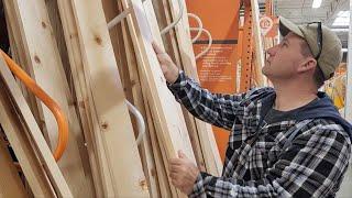 Buy a wood board at Home Depot for this GENIUS kitchen idea!