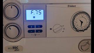 How to fix Vaillant boiler F75 Fault