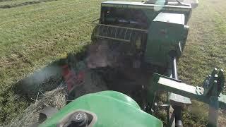 John Deere 4066R Baling Hay