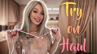 [4K] Transparent Clothes Try On 2024 | See Through Haul with Milla Snake