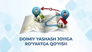 Yashash joyiga doimiy ro'yxatga turish uchun ariza yuborish