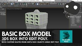 RobotDot. 3D Max. BOX MODELLING EDIT POLY.