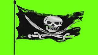 Green Screen Pirate Flag