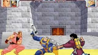 FS Random MUGEN #4 - Dan & Hercule vs Cable (Ryouwin)