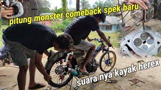 merubah spek Pitung monster menjadi 300cc Honda only ‼️ makin mantep ini