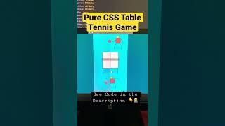 Table Tennis Game | HTML CSS #htmlcss #tutorials #css #htmlcsstutorial #educatekaro