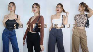 AESTHETIC SHOPEE TRY ON CLOTHING HAUL (TIKTOK TRENDS) + ₱2,000 SHOPEE CREDITS GIVEAWAY!