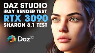 RTX 3090 Real-time Rendering Test ~ DAZ Studio Nvidia Iray, Testing Sharon 8.1, Genesis 8.1