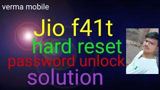 Jio f41t password unlock