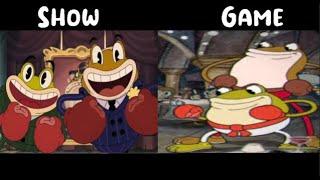 Ribby & Croaks Game vs Show (Comparison) | Cuphead Show