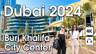 Dubai  Amazing Burj Khalifa, City Center [ 4K ] Walking Tour