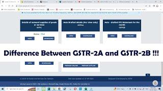 Difference Between GSTR 2A and GSTR 2B !!!