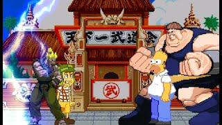 MUGEN Request [1333]: El Chavo & Rare Akuma vs. Homer Simpson & Blob