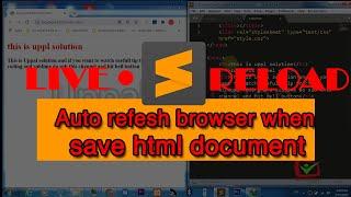 live reload sublime | how to install live reload | live reload extension | sublime best package