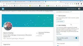 How to make your LinkedIn Profile Public