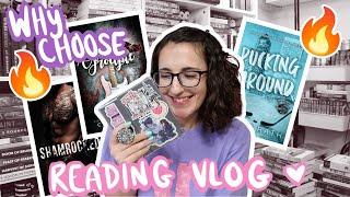 I read 3 why choose romances | reading vlog collab with @bookswithsamantha