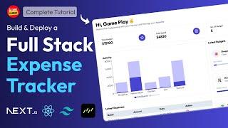 Build & Deploy Full Stack Next.js Expense Tracker app using React, Tailwind Css, Drizzle ORM, Clerk