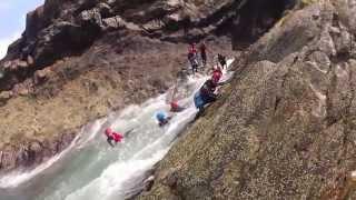 Coasteering at Blue Lagoon, Abereiddy with NoFit State Circus