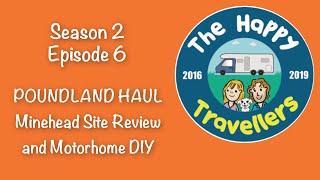 S2E006 Minehead site review Poundland haul and motorhome diy the happy travellers