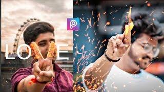 Picsart fire manipulation tutorial | fire in hand editing - Instagram viral editing