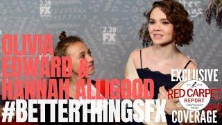 Olivia Edward & Hannah Alligood interview at FX “Better Things” season 3 premiere #BetterthingsFX