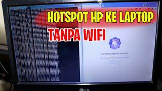 Cara setting hp jadi modem ke laptop atau komputer