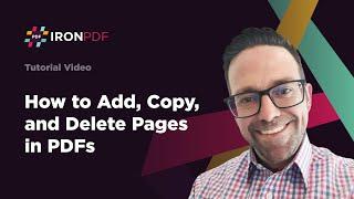 How to Add, Copy, and Delete Pages in PDFs | IronPDF