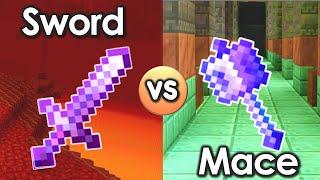 Best Minecraft Weapon? Minecraft Mace VS Netherite Sword 1.21