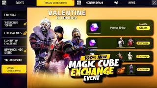 Velentine Special Magic Cube Store Update | purple shade bundle| free fire new event| ff new event