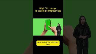 High CPU usage is causing computer lag,One-skill solution #computerknowledge #computertips #computer